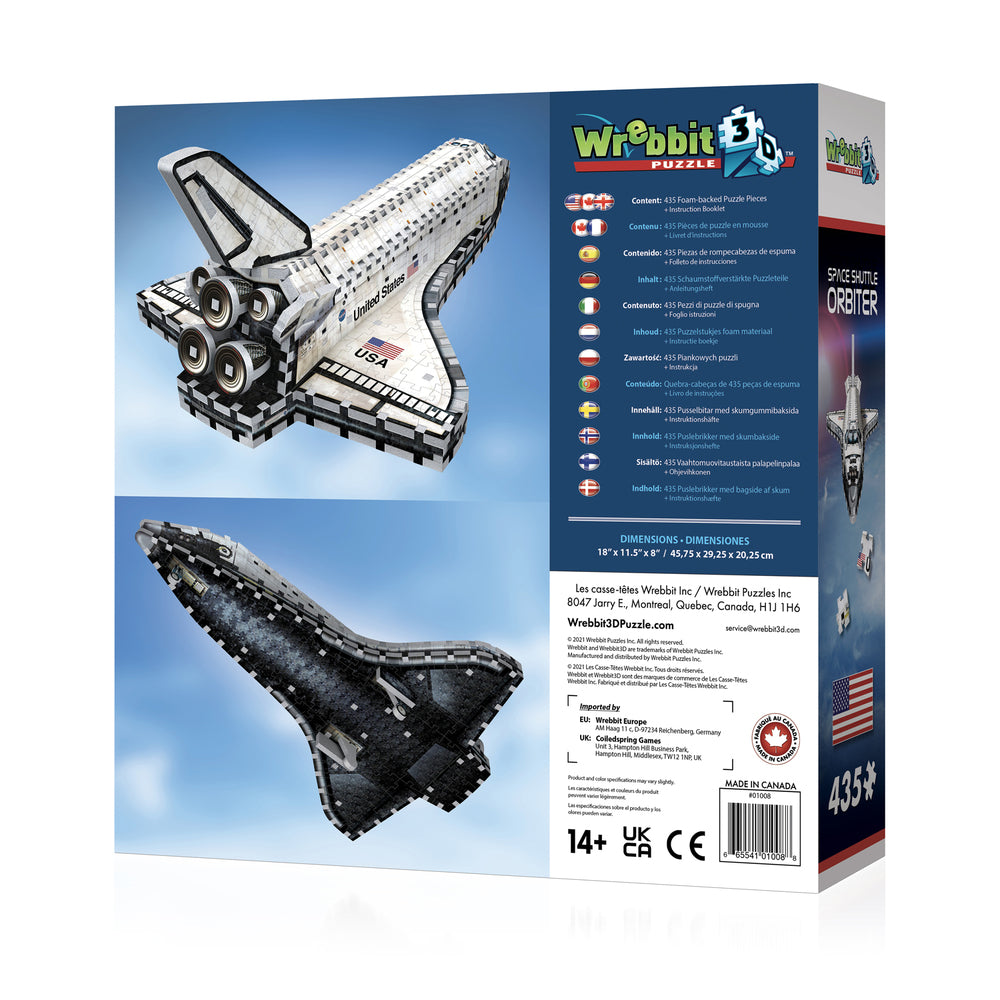 Wrebbit The Classics 3d Puzzle Space Shuttle