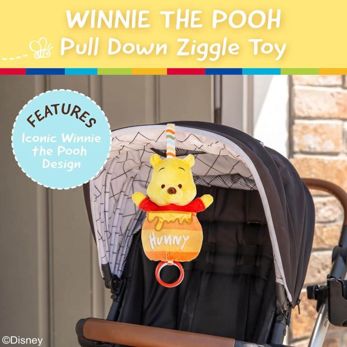 Disney Baby - Winnie the Pooh - Pull Down Honey Pot Ziggle Toy
