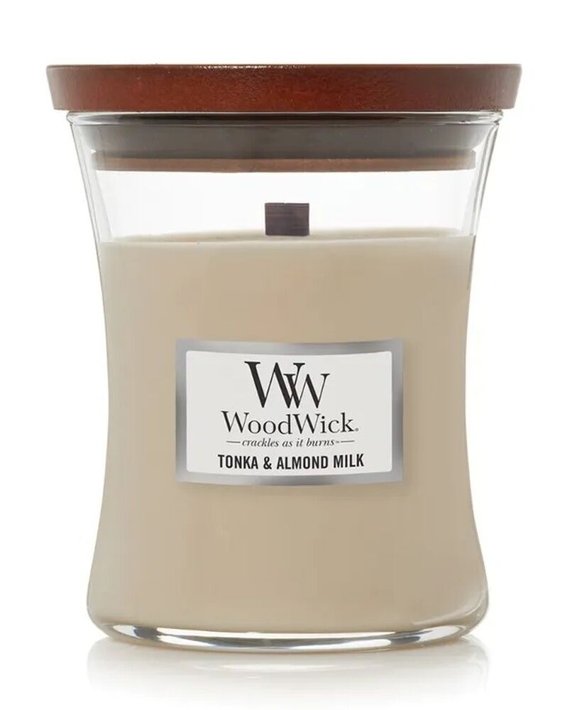 WoodWick Candle - Medium Tonka & Almond Milk