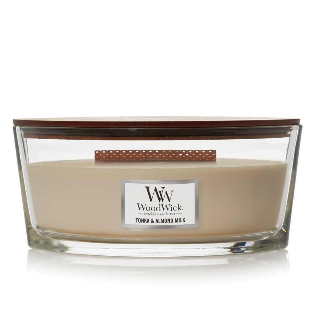 WoodWick Candle - Ellipse Tonka & Almond Milk