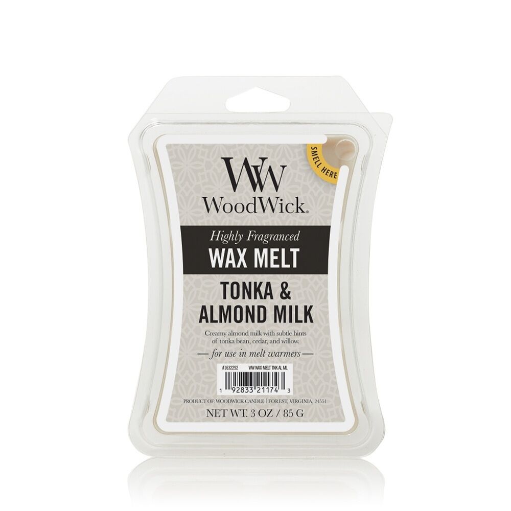 WoodWick Wax Melts - Tonka & Almond Milk