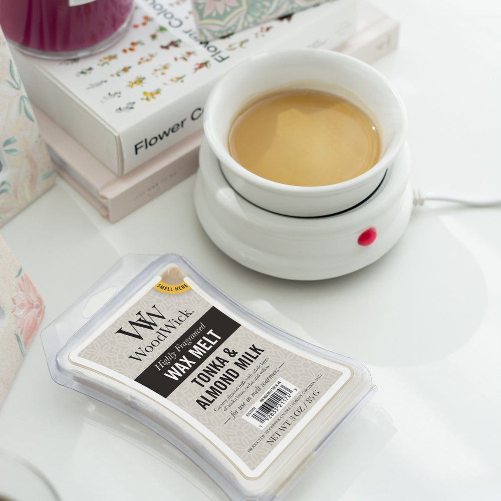 WoodWick Wax Melts - Tonka & Almond Milk