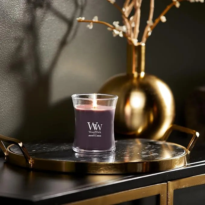 WoodWick Candle - Medium Amethyst & Amber