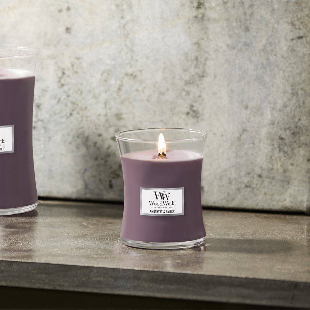 WoodWick Candle - Medium Amethyst & Amber