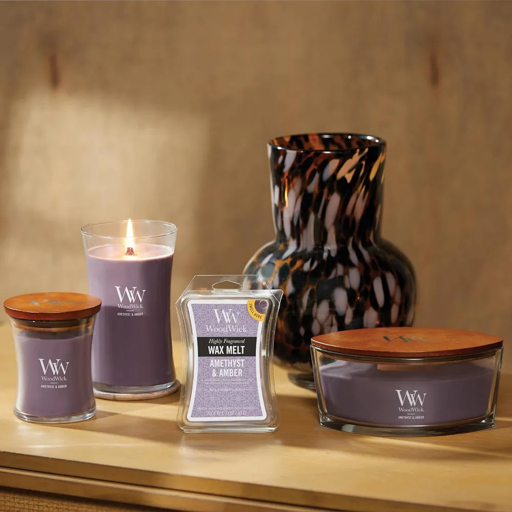 WoodWick Candle - Medium Amethyst & Amber