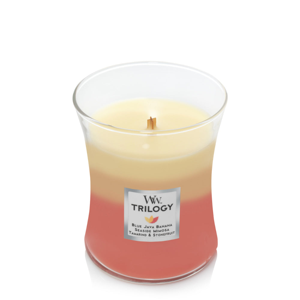 WoodWick Candle - Medium Trilogy Tropical Sunrise
