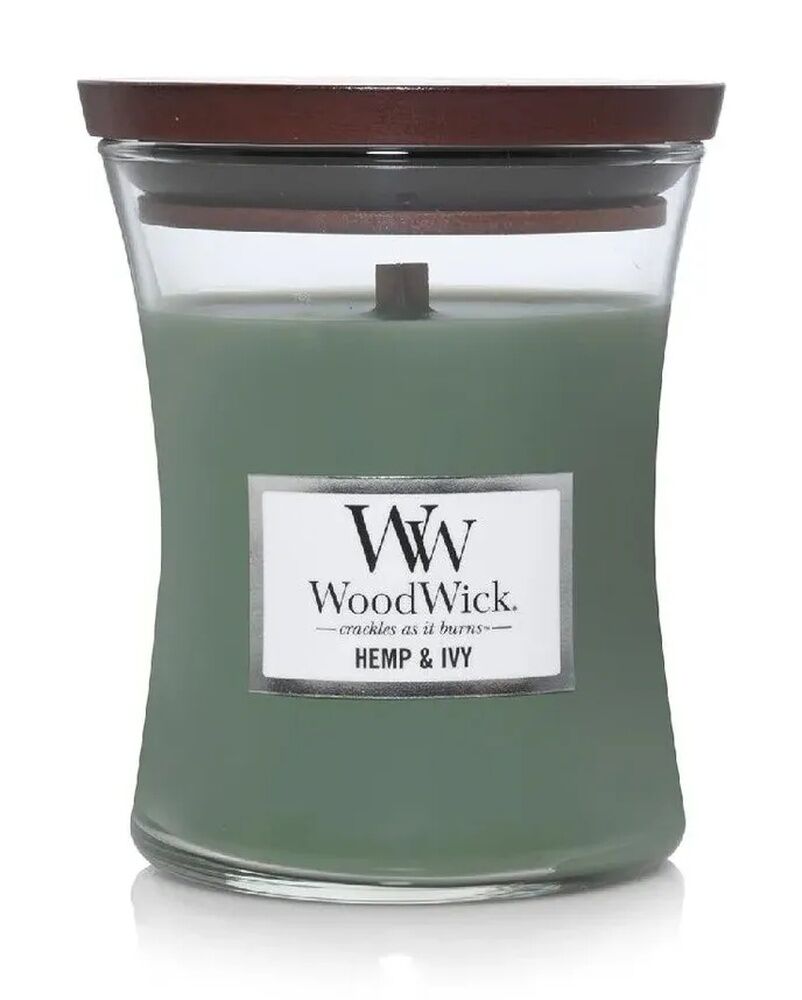 WoodWick Medium Candle - Hemp & Ivy