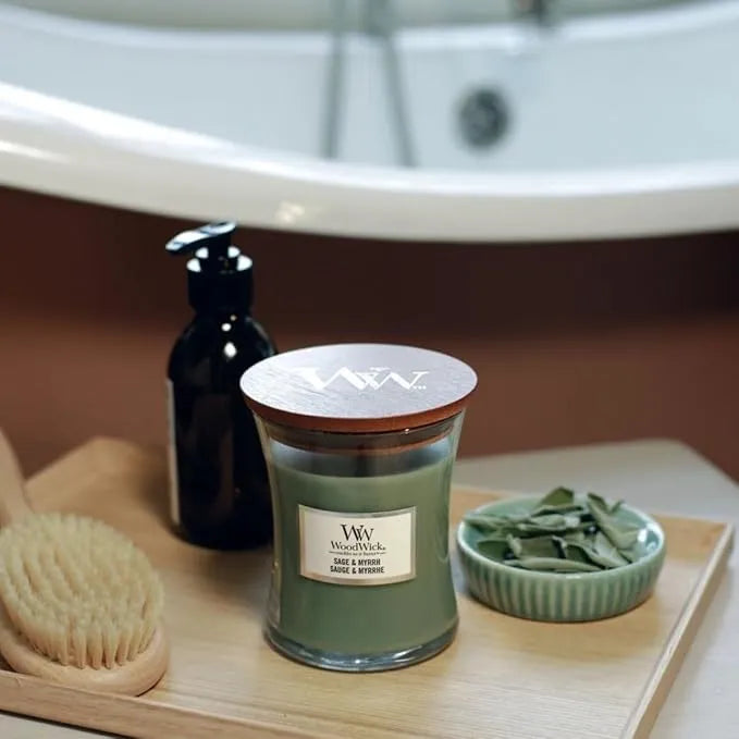 WoodWick Candle - Medium Sage & Myrrh