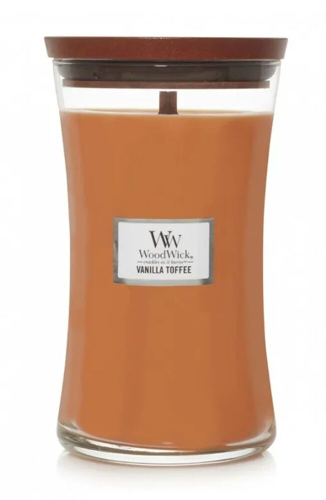 WoodWick Candle - Large Vanilla Toffee