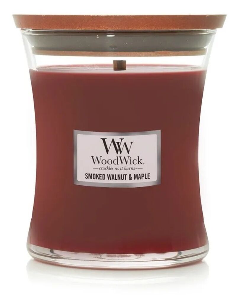 WoodWick Candle - Medium Smoked Walnut & Maple