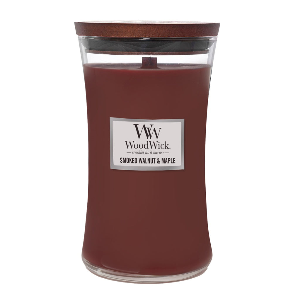 WoodWick Candle - Large Smoked Walnut & Maple