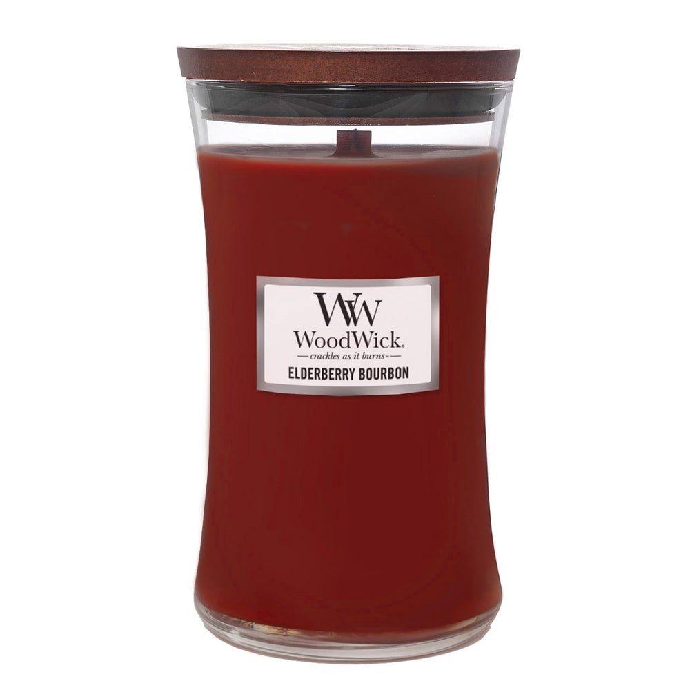WoodWick Candle - Large Elderberry Bourbon