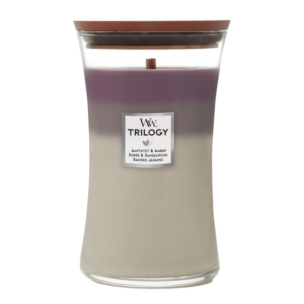 WoodWick Candle -  Large Trilogy Amethyst Sky