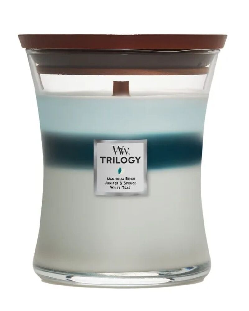 WoodWick Candle - Medium Trilogy Icy Woodland