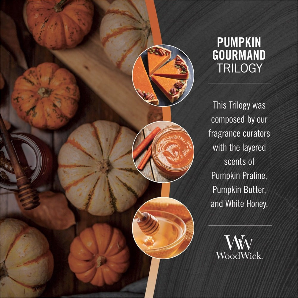 WoodWick Candle - Medium Trilogy Pumpkin Gourmand