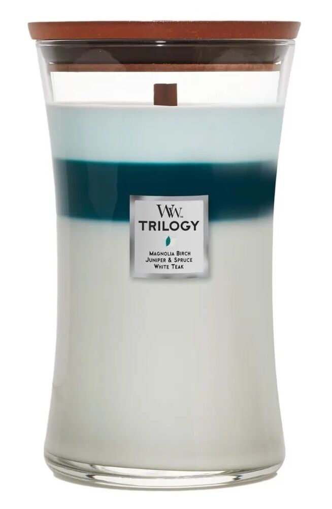WoodWick Candle -  Large Trilogy Icy Woodland