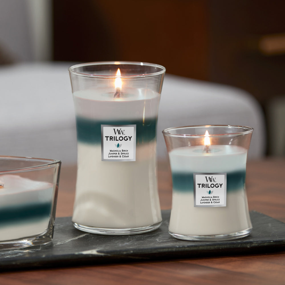WoodWick Candle -  Large Trilogy Icy Woodland