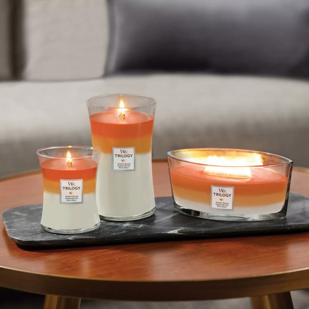 WoodWick Candle - Ellipse Trilogy Pumpkin Gourmand