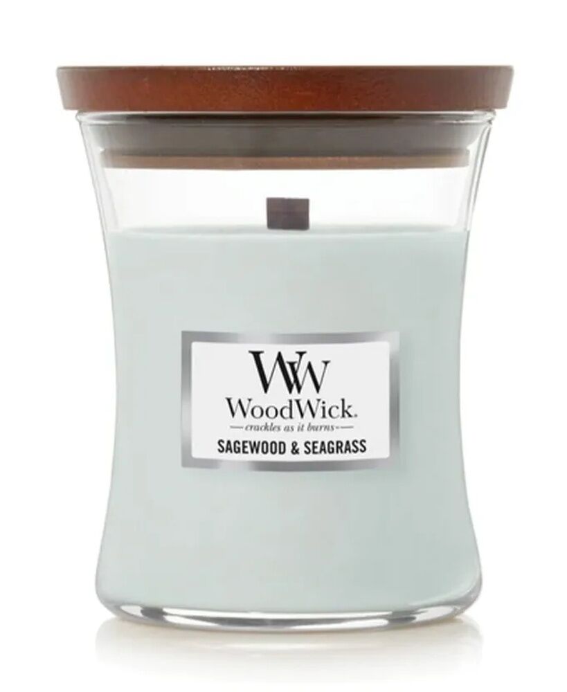 WoodWick Candle - Medium Sagewood & Seagrass