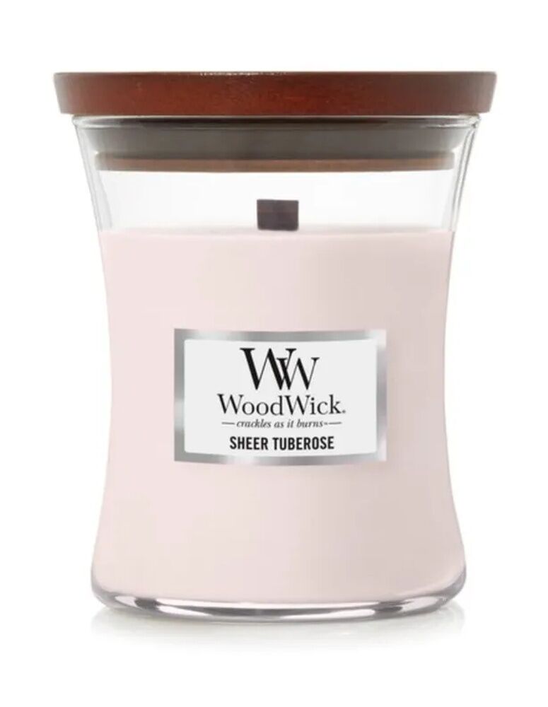 WoodWick Candle - Medium Sheer Tuberose