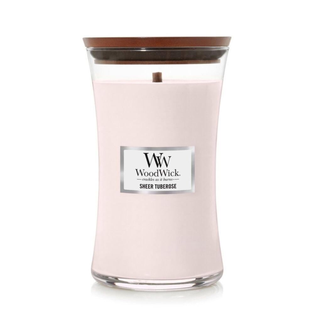 WoodWick Candle - Large Sheer Tuberose