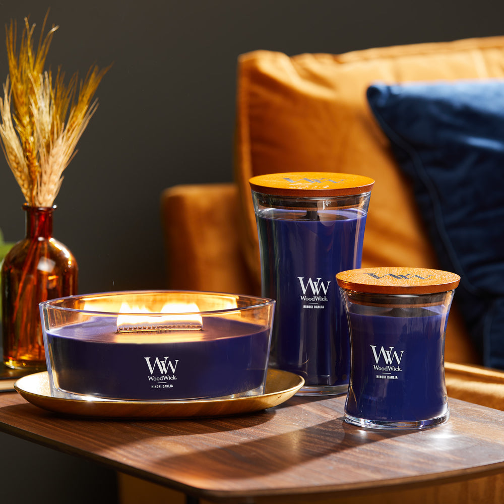 WoodWick Candle - Ellipse Hinoki Dahlia