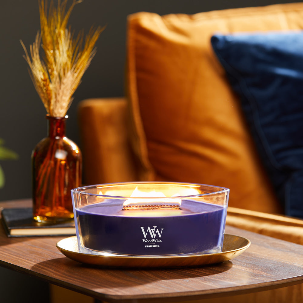 WoodWick Candle - Ellipse Hinoki Dahlia