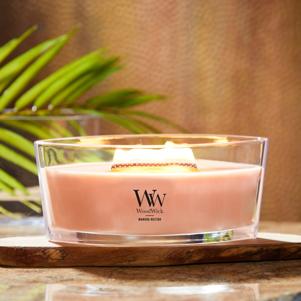 WoodWick Candle - Ellipse Manuka Nectar