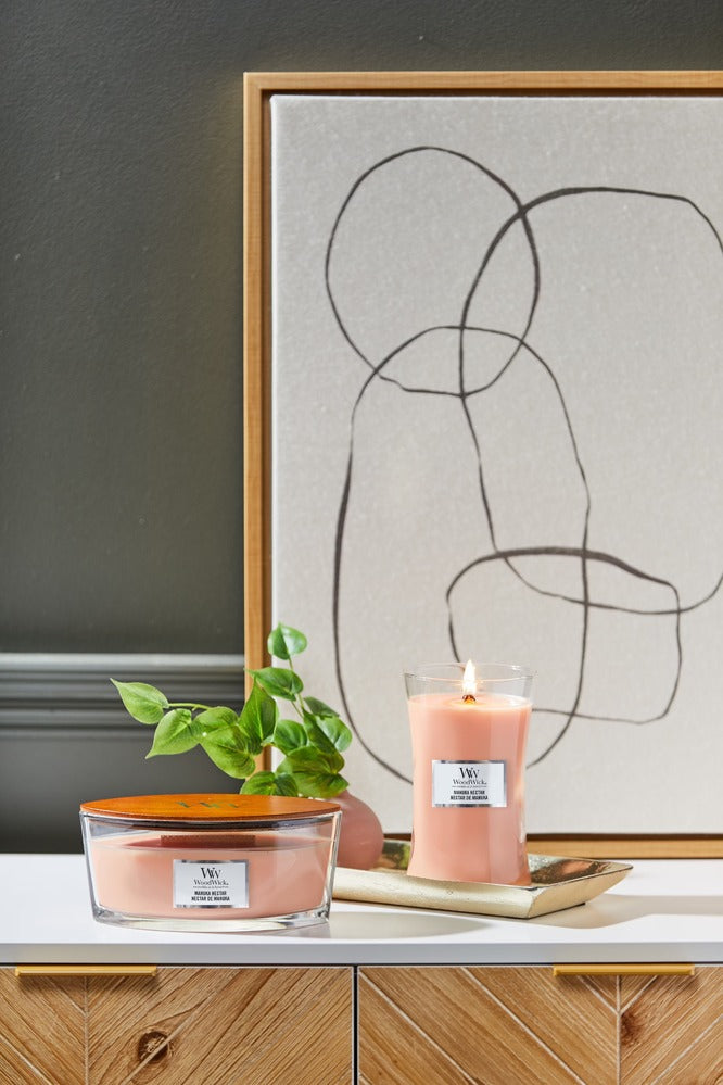 WoodWick Candle - Ellipse Manuka Nectar