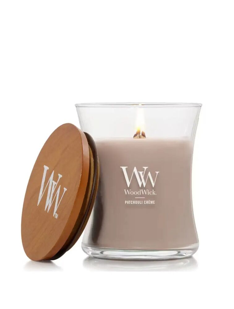 Woodwick Medium Candle - Patchouli Crème