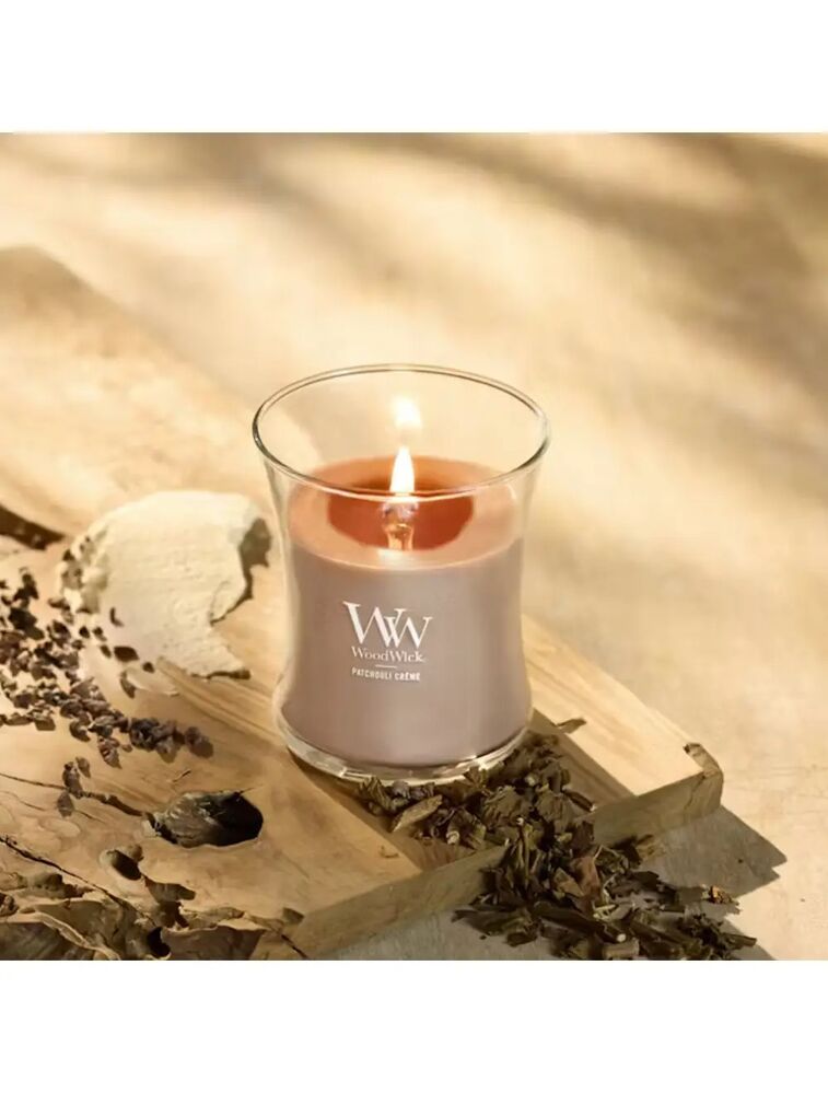 Woodwick Medium Candle - Patchouli Crème