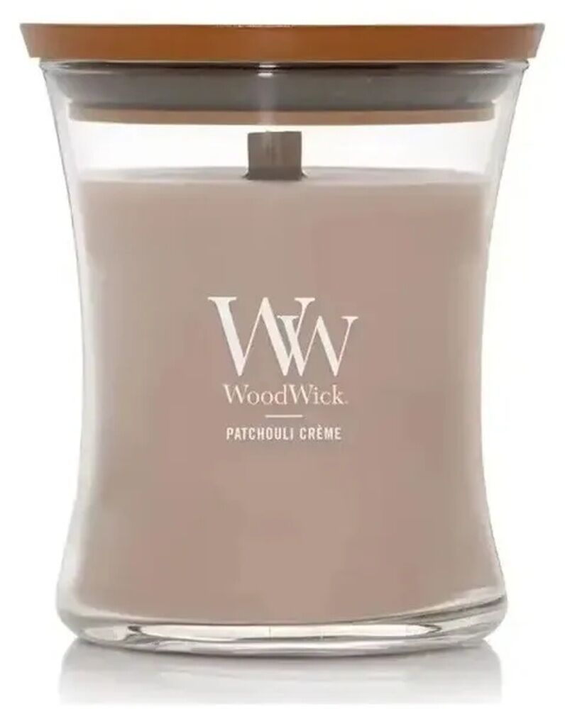 Woodwick Medium Candle - Patchouli Crème