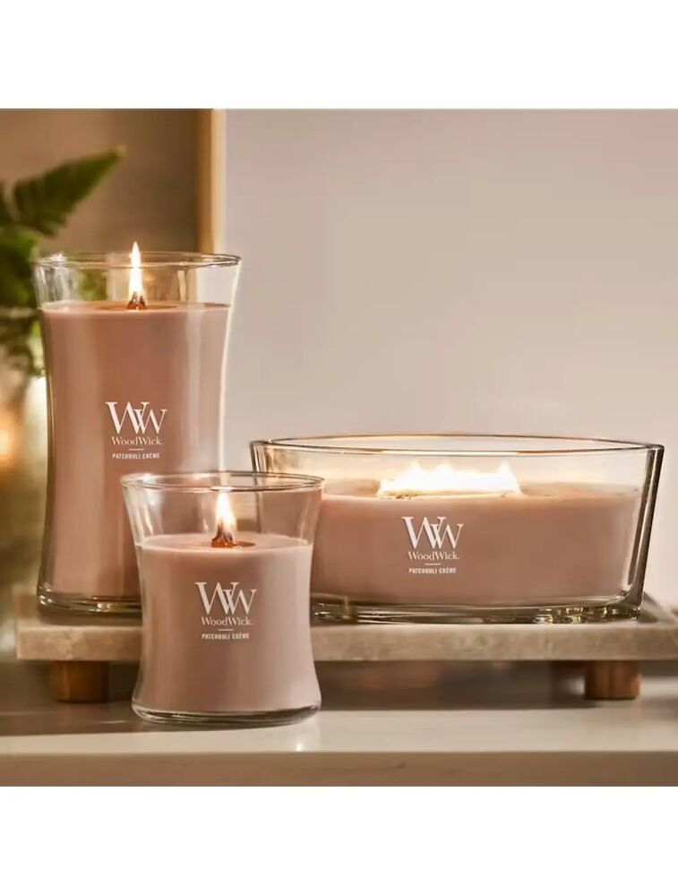 Woodwick Medium Candle - Patchouli Crème