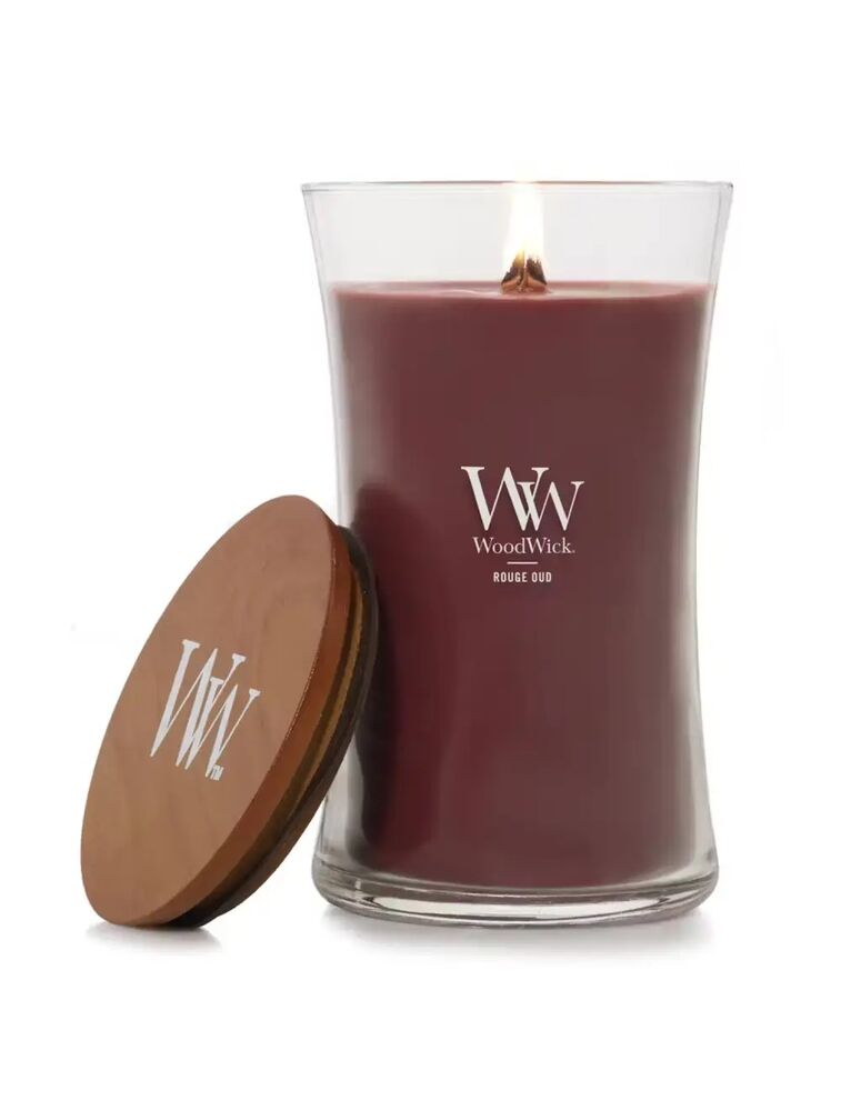 Woodwick Large Candle - Rouge Oud