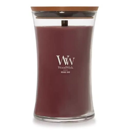 Woodwick Large Candle - Rouge Oud