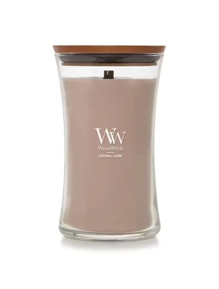 Woodwick Large Candle - Patchouli Crème