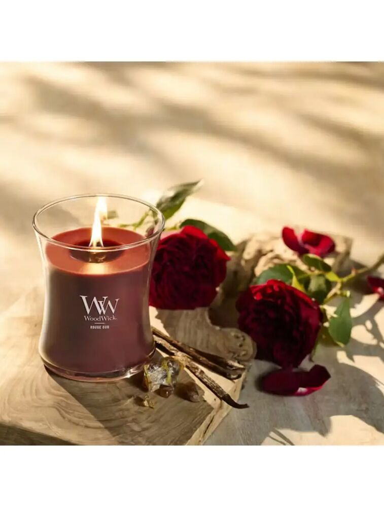 Woodwick Medium Candle - Rouge Oud