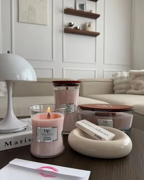 WoodWick Candle - Ellipse Rosewood