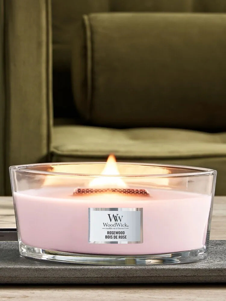 WoodWick Candle - Ellipse Rosewood