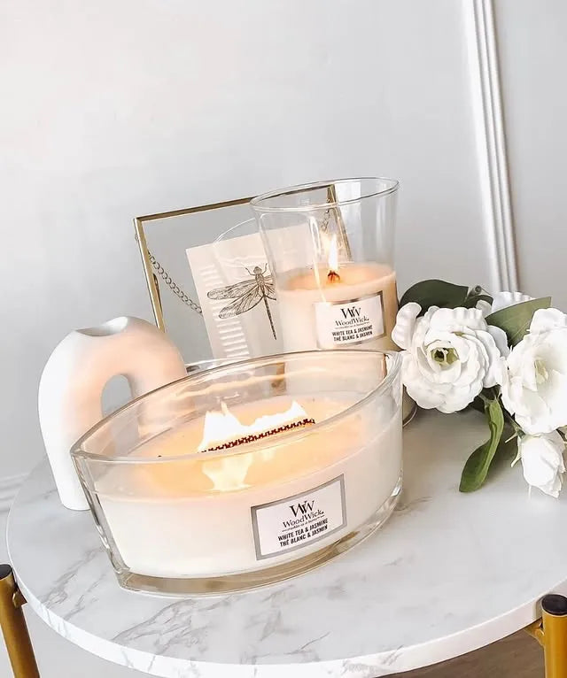 WoodWick Candle - Ellipse White Tea & Jasmine