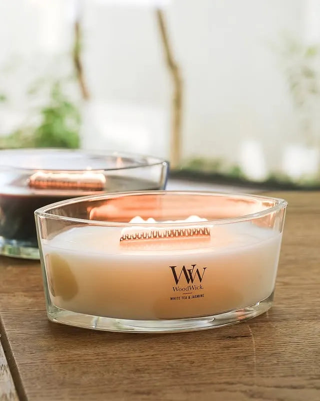 WoodWick Candle - Ellipse White Tea & Jasmine