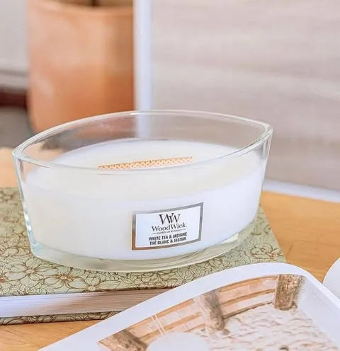 WoodWick Candle - Ellipse White Tea & Jasmine