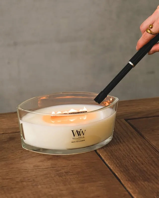WoodWick Candle - Ellipse White Tea & Jasmine