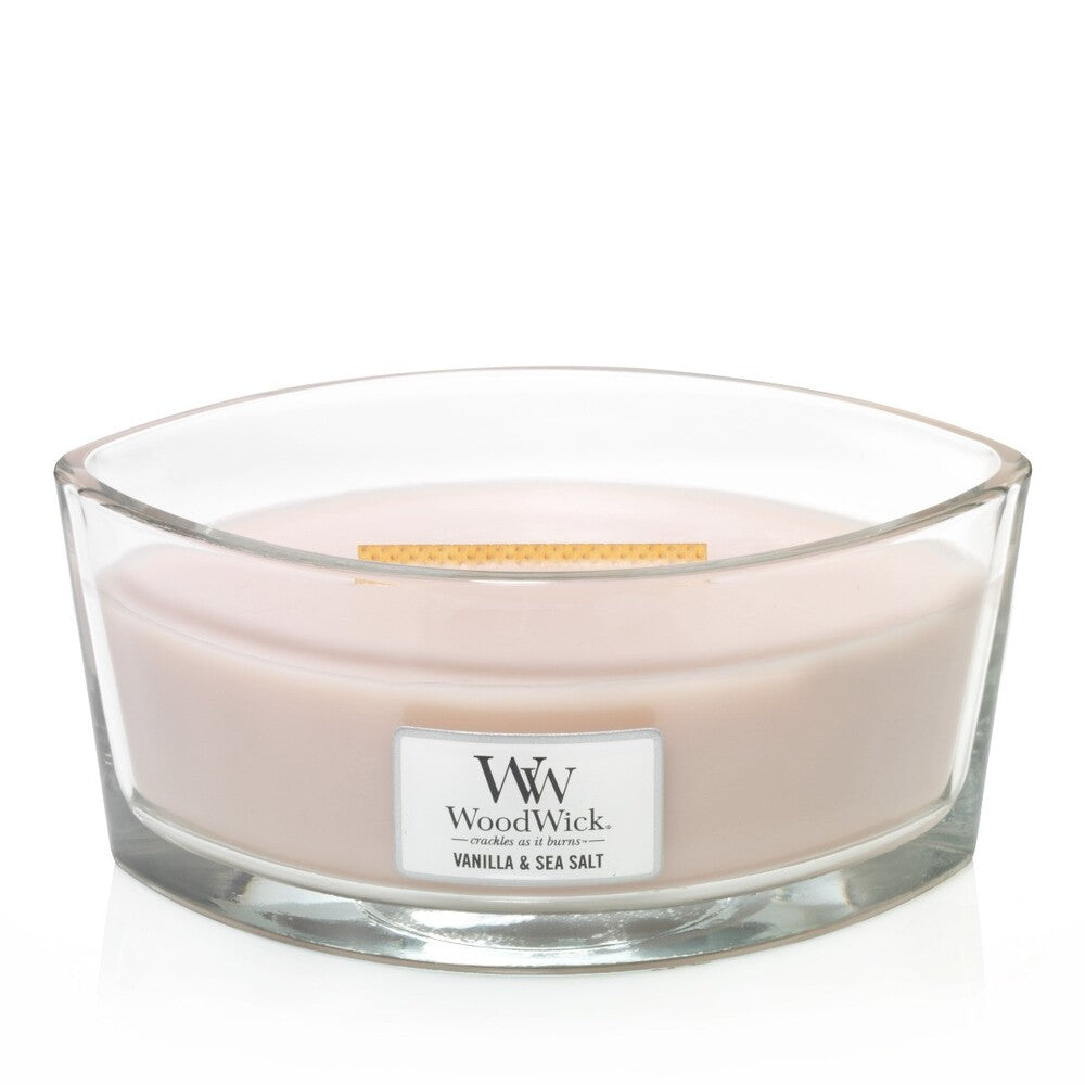 WoodWick Candle - Ellipse Vanilla & Sea Salt