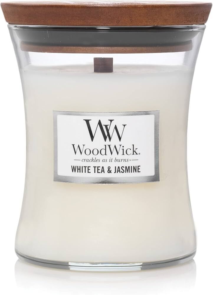 WoodWick Candle - Medium White Tea & Jasmine