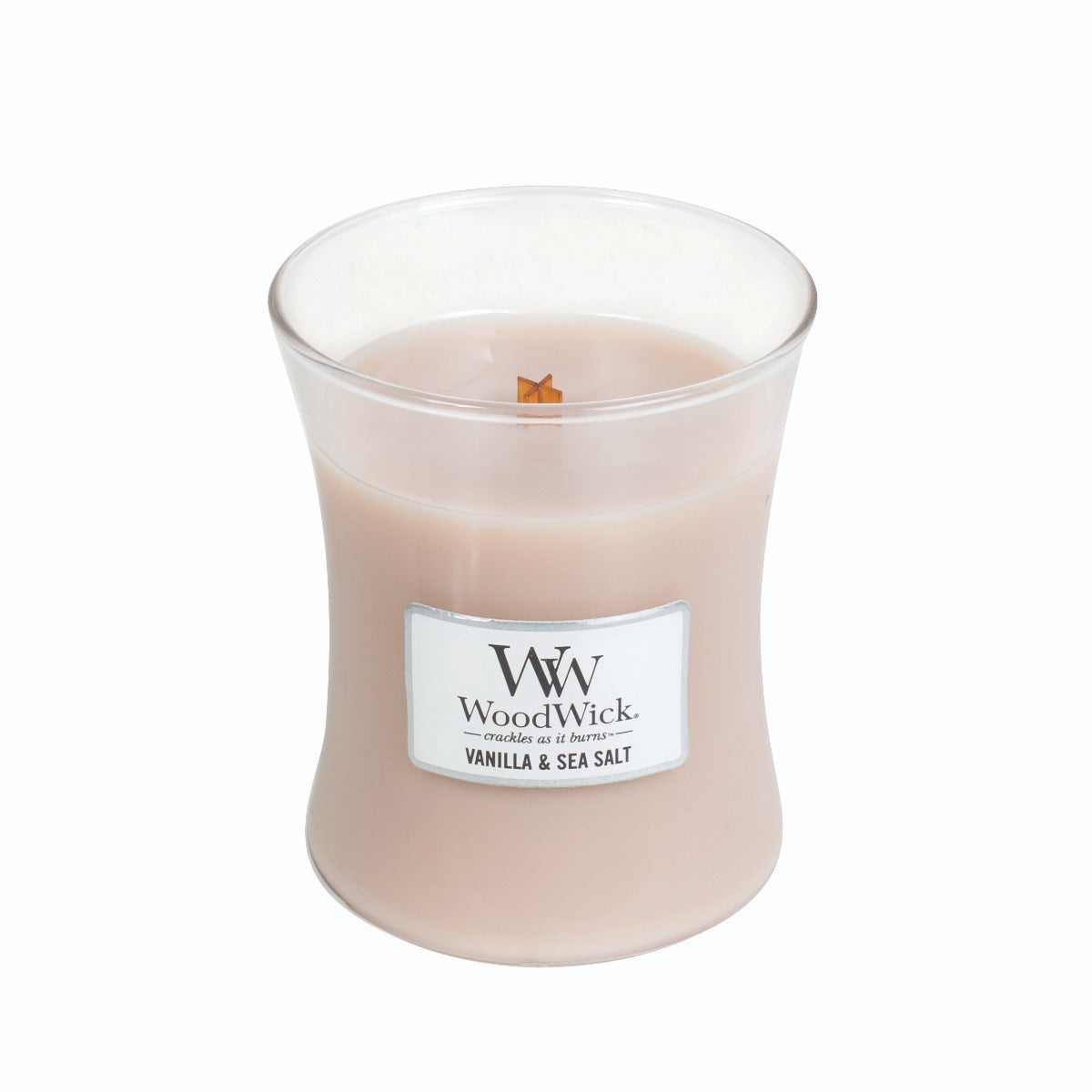 WoodWick Candle - Medium Vanilla & Sea Salt