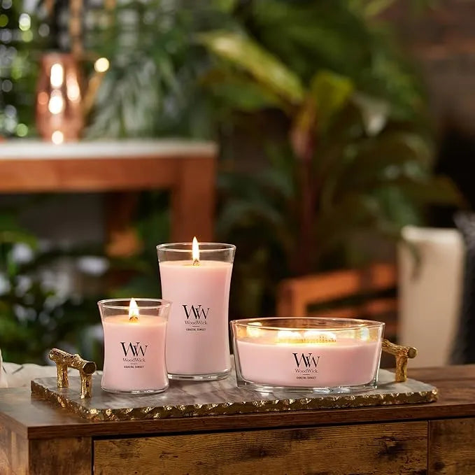 WoodWick Candle - Medium Vanilla & Sea Salt