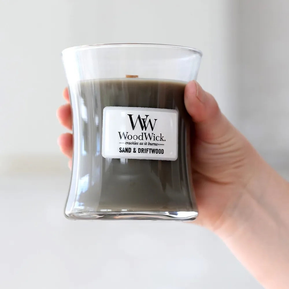 WoodWick Medium Candle - Sand & Driftwood
