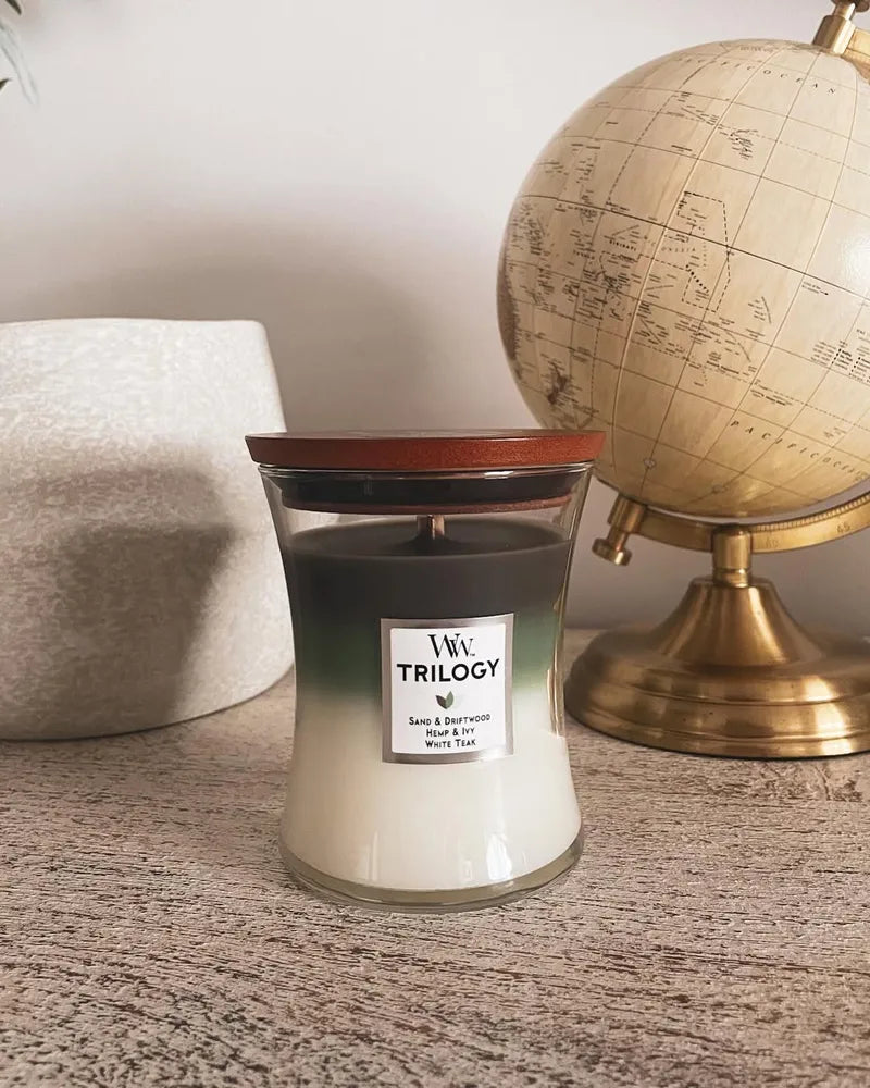 Woodwick Medium Trilogy Candle - Nautical Escape