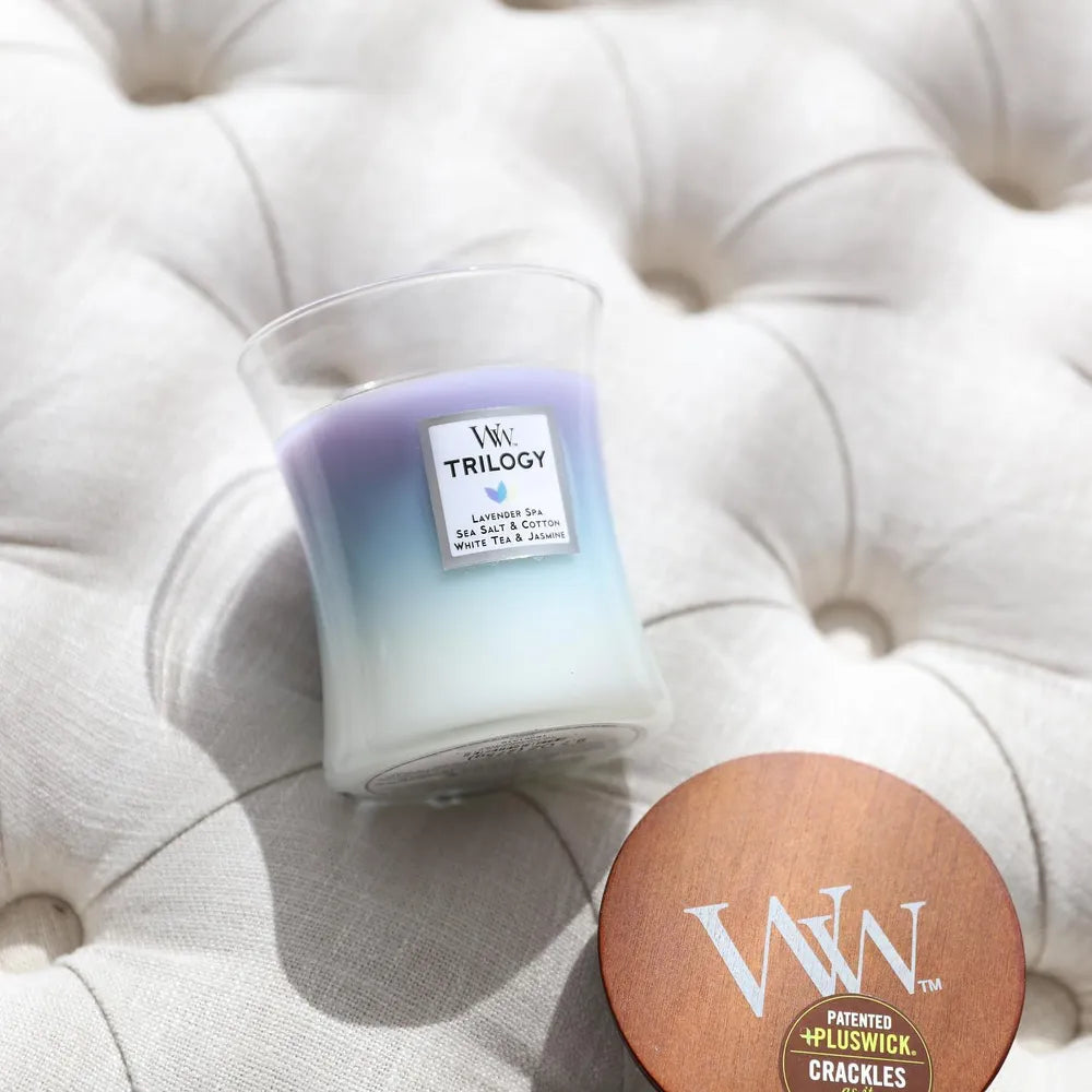 WoodWick Candle - Medium Trilogy Calming Retreat